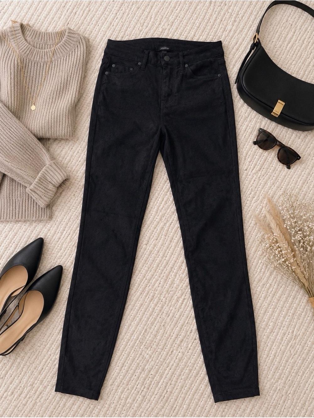 Abby Faux Suede Ankle Pants